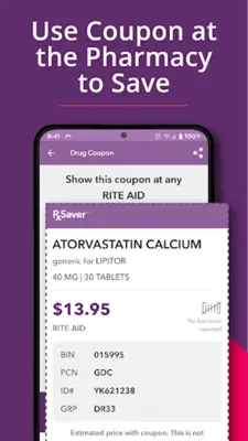 RxSaver – Prescription Coupons android App screenshot 2